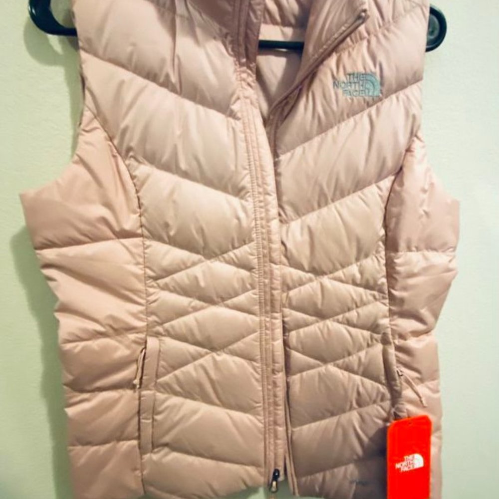 Blush North Face Vest- never worn tag still attach